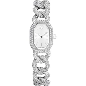 Dextera Chain watch, Swiss Made, Crystal bracelet, Silver tone, Stainless Steel 5668899