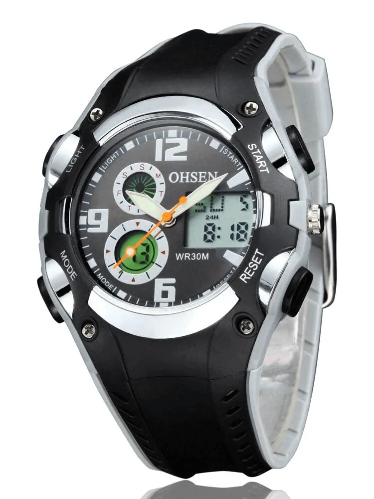 Digital Quartz Unisex Wristwatch with Fashion Silicone Band - SF0436