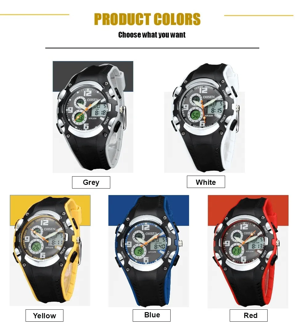 Digital Quartz Unisex Wristwatch with Fashion Silicone Band - SF0436