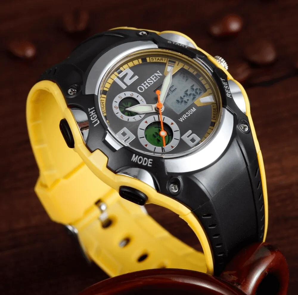 Digital Quartz Unisex Wristwatch with Fashion Silicone Band - SF0436