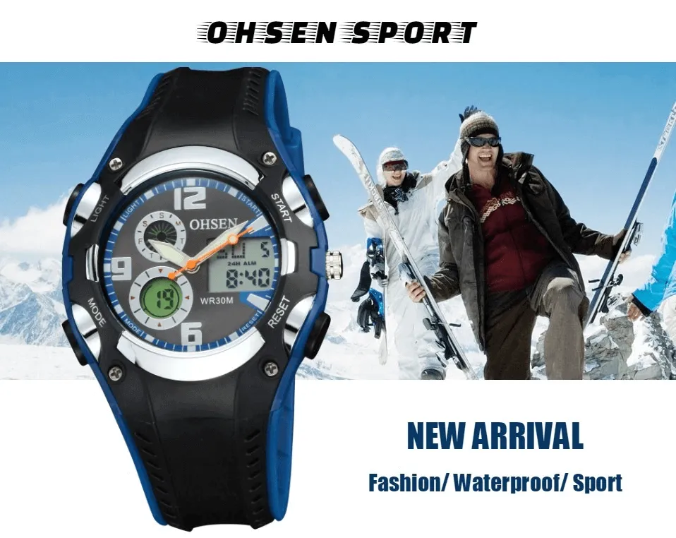 Digital Quartz Unisex Wristwatch with Fashion Silicone Band - SF0436