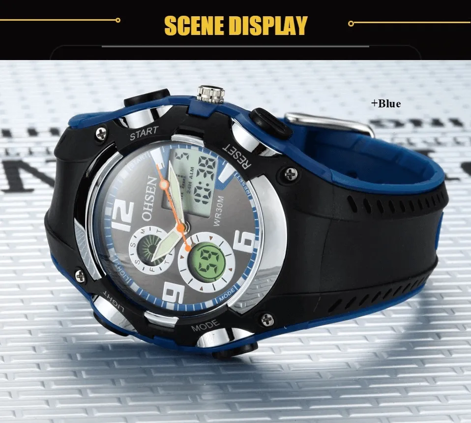 Digital Quartz Unisex Wristwatch with Fashion Silicone Band - SF0436