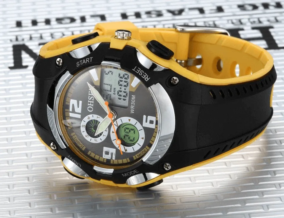 Digital Quartz Unisex Wristwatch with Fashion Silicone Band - SF0436