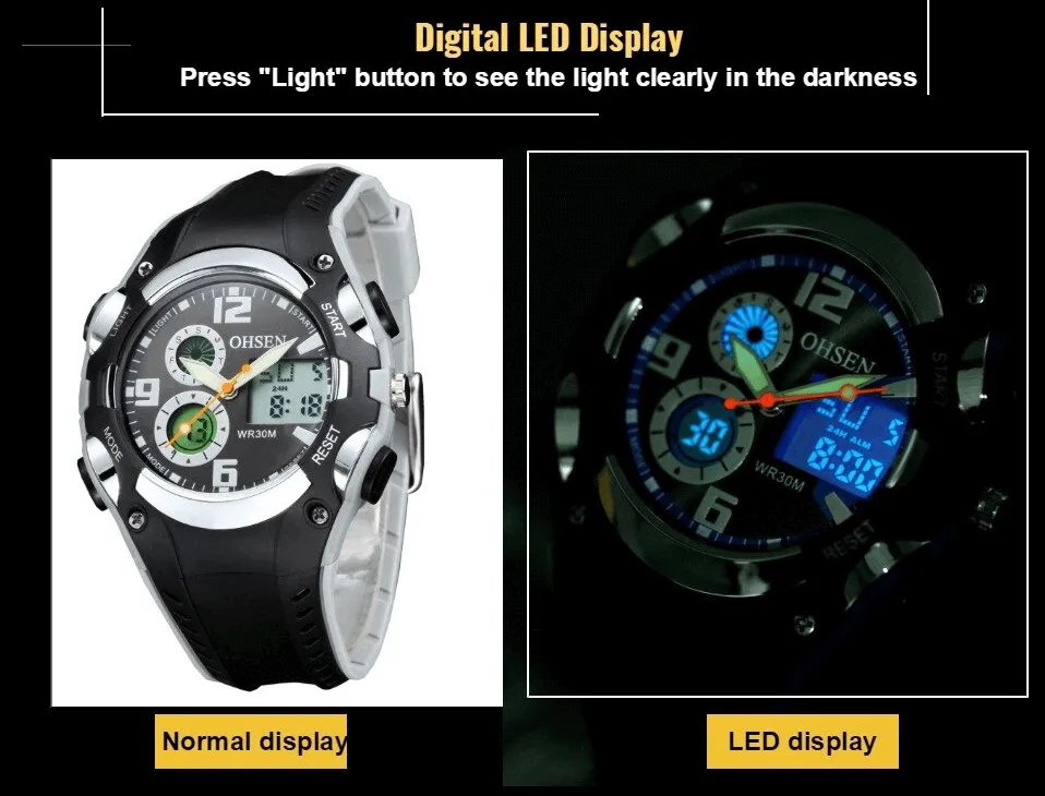 Digital Quartz Unisex Wristwatch with Fashion Silicone Band - SF0436