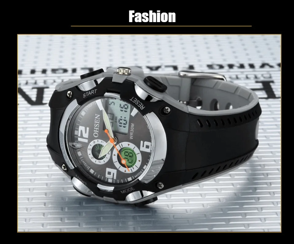 Digital Quartz Unisex Wristwatch with Fashion Silicone Band - SF0436