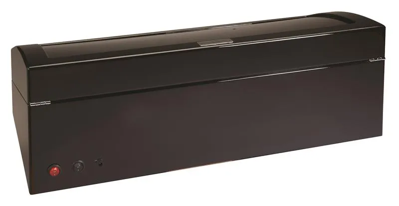 Diplomat Phantom LED Lit Black Wood Finish Eight Watch Winder