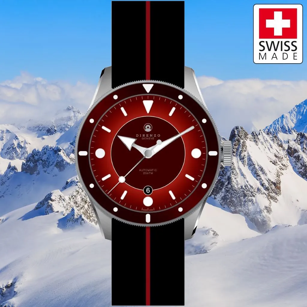 Direnzo DRZ03 Eclipse (Burgundy&nbsp;Red) - Swiss&nbsp;Made LE