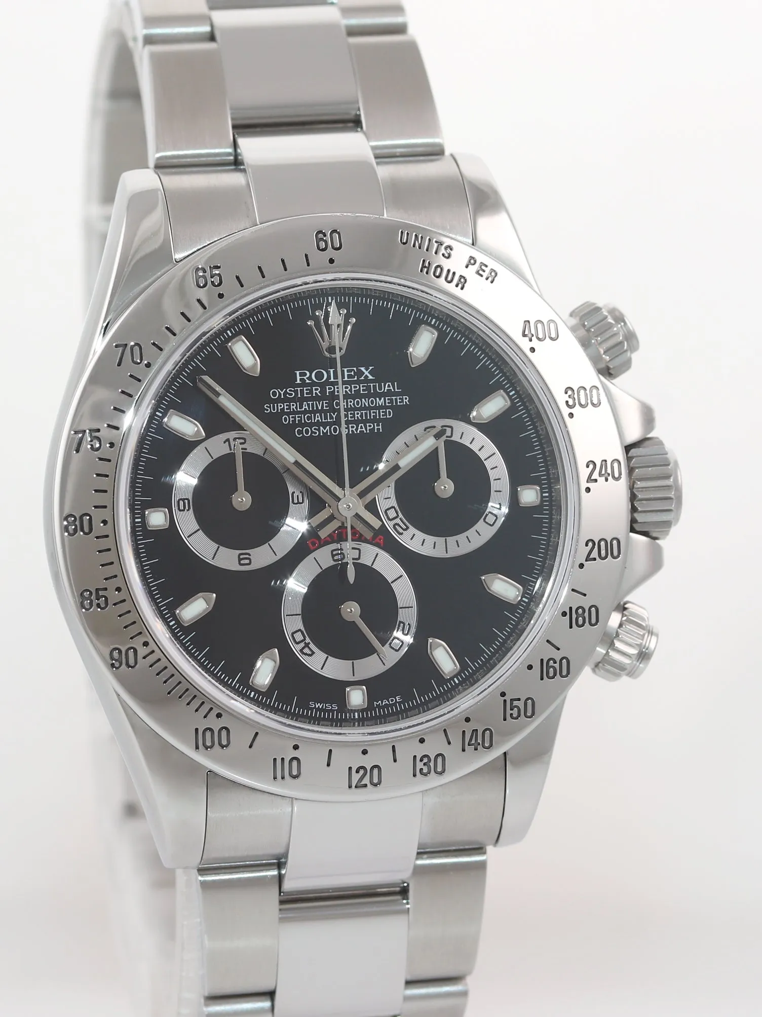 DISCONTINUED MINT 2014 Rolex Daytona 116520 Black Steel NEW BUCKLE Watch Box