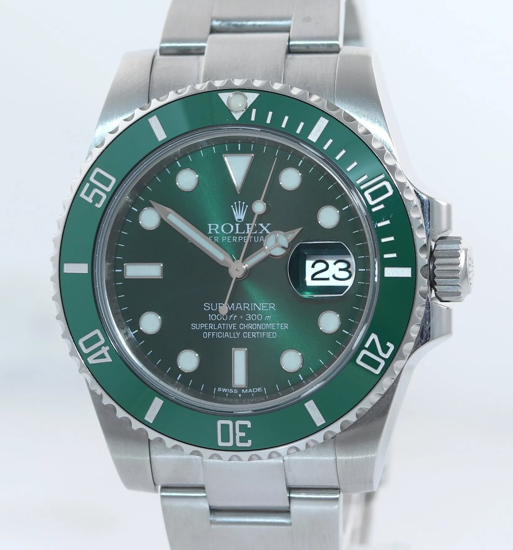 DISCONTINUED Rolex Submariner Hulk 116610LV Green Ceramic Watch Box