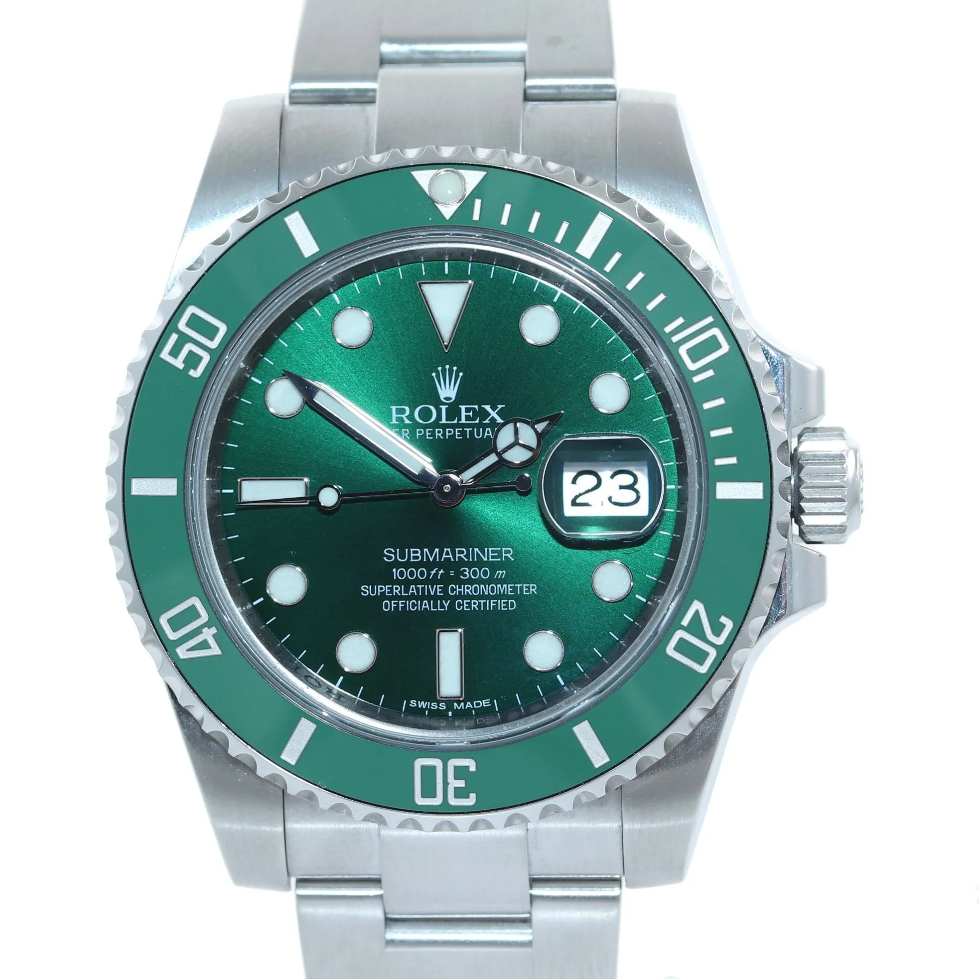 DISCONTINUED Rolex Submariner Hulk 116610LV Green Ceramic Watch Box