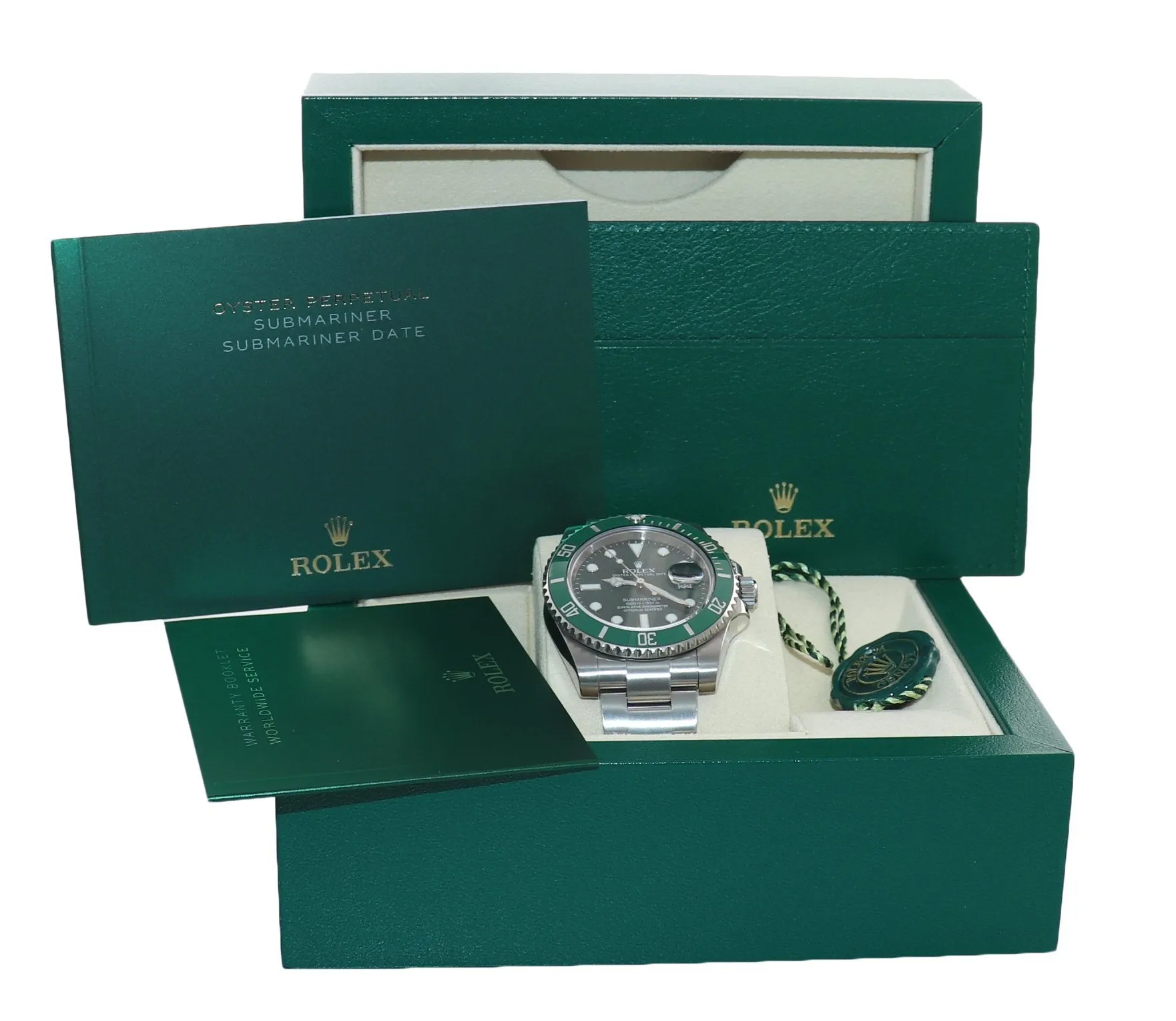 DISCONTINUED Rolex Submariner Hulk 116610LV Green Ceramic Watch Box
