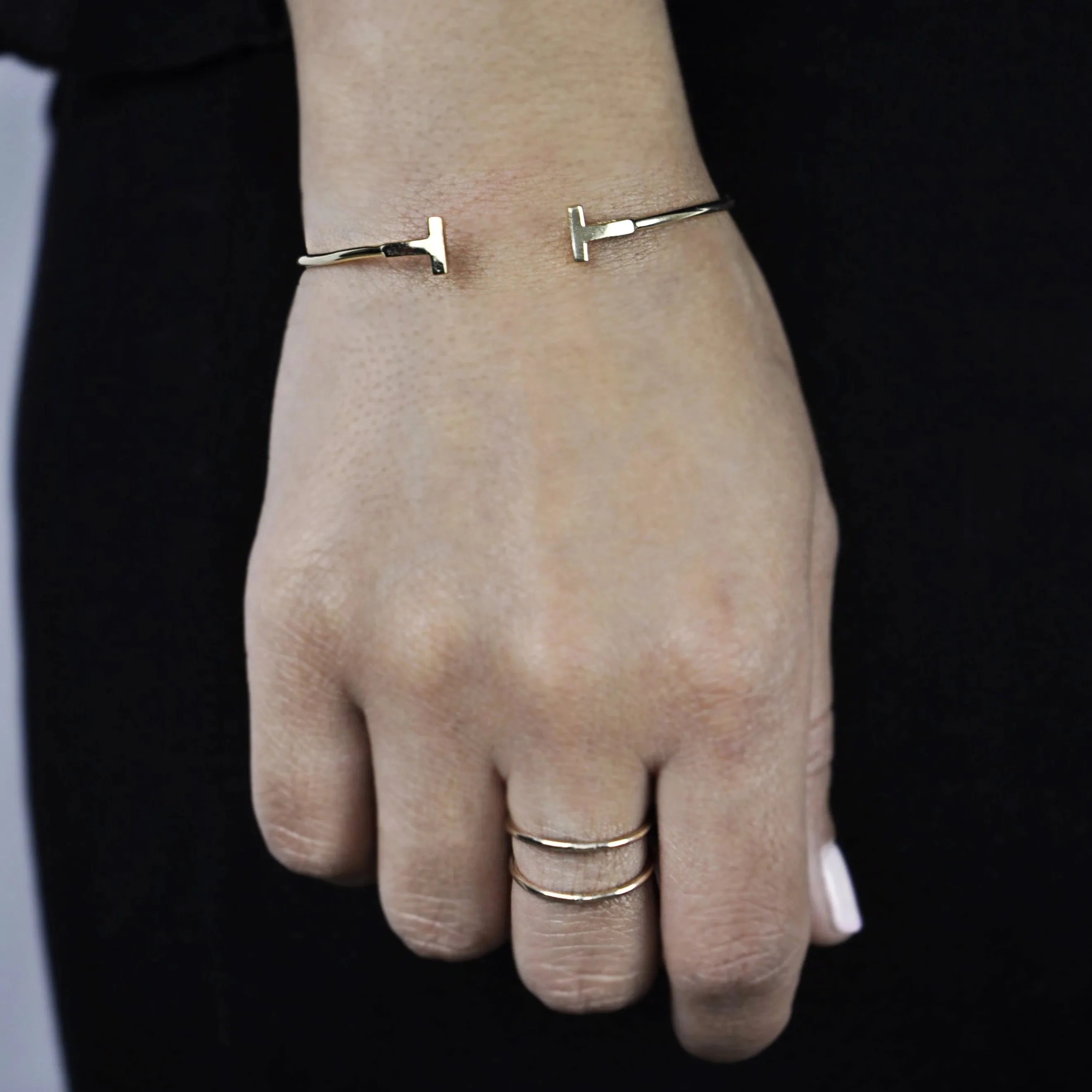 Double Bar Thin Cuff