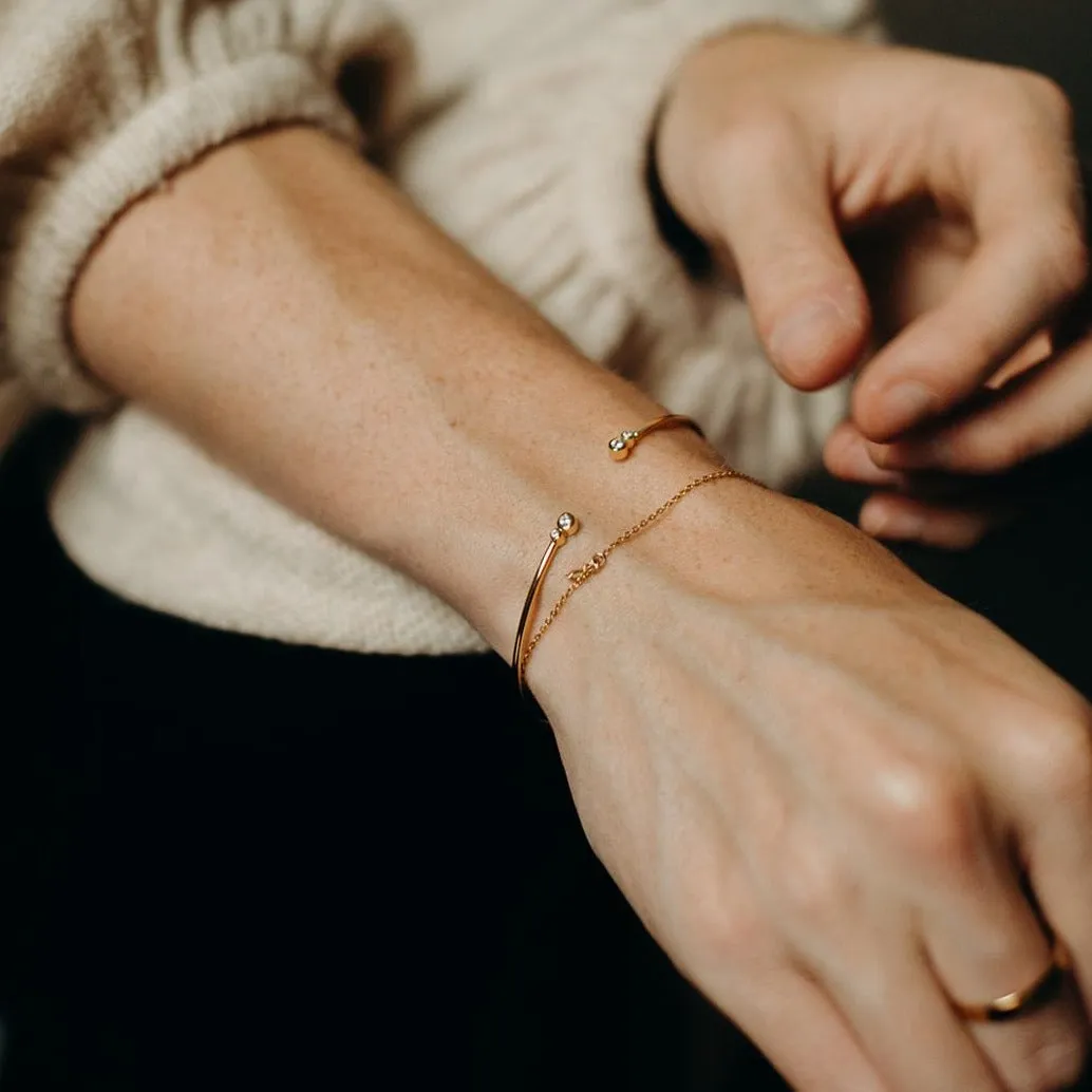 Double CZ Cuff