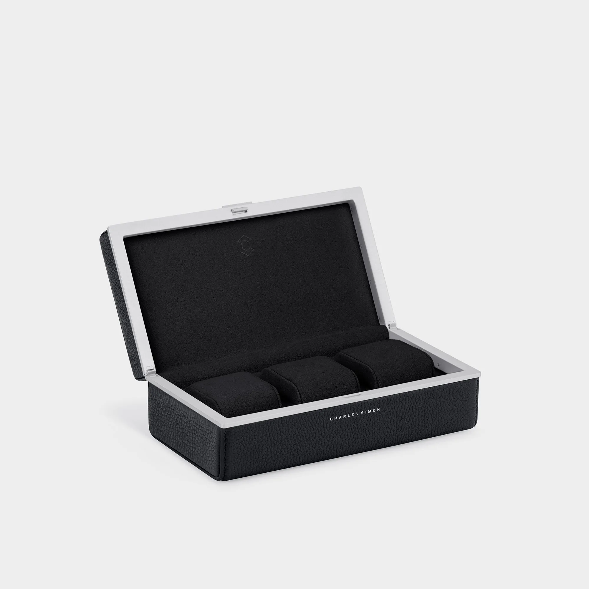 EATON 3 WATCH CASE - BLACK / GREY