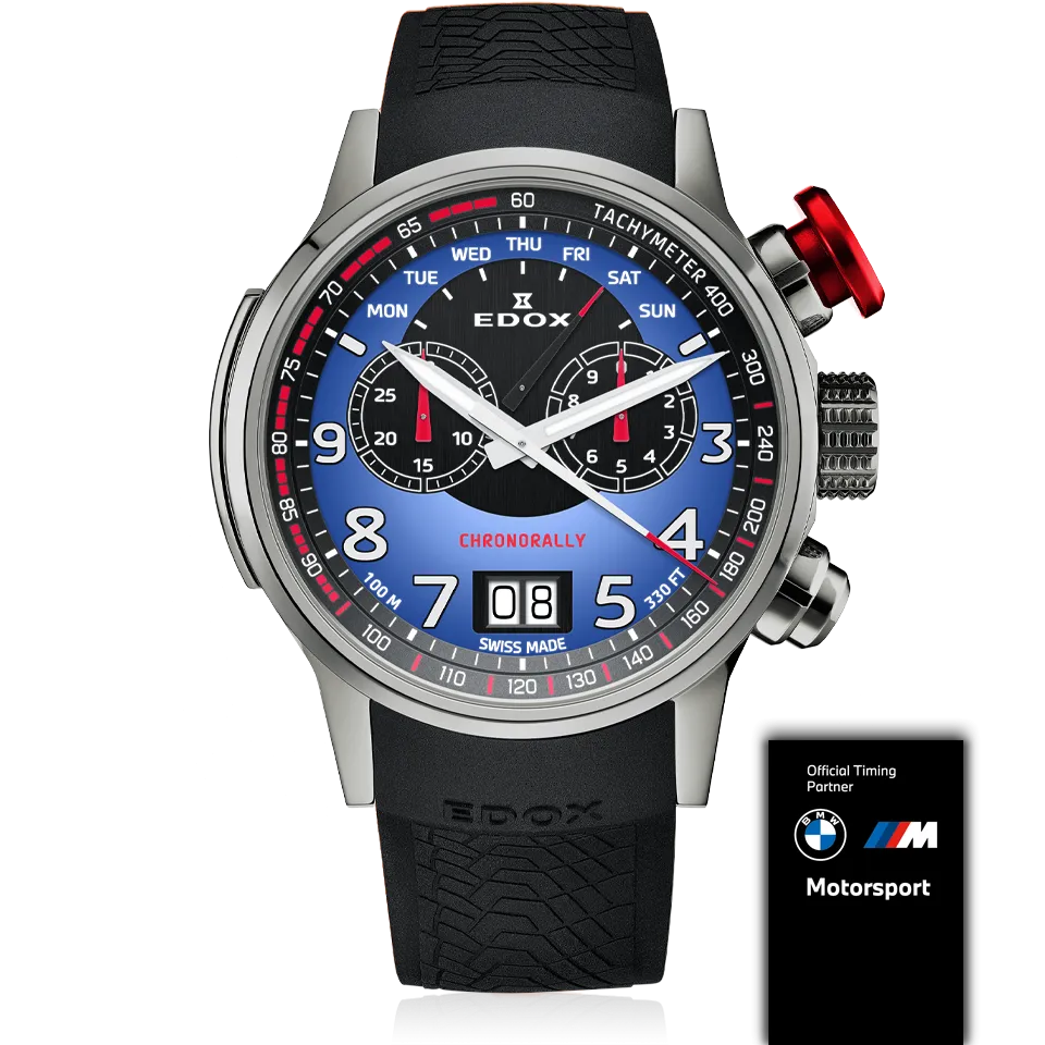 EDOX SWISS MADE 38001-TINR-BUDN CHRONORALLY LIMITED EDITION (BMW)