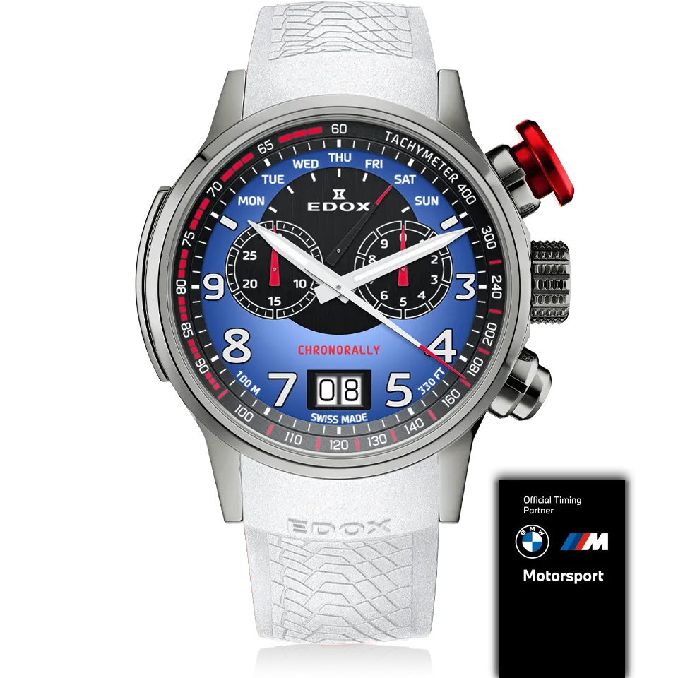 EDOX SWISS MADE 38001-TINR-BUDN CHRONORALLY LIMITED EDITION (BMW)