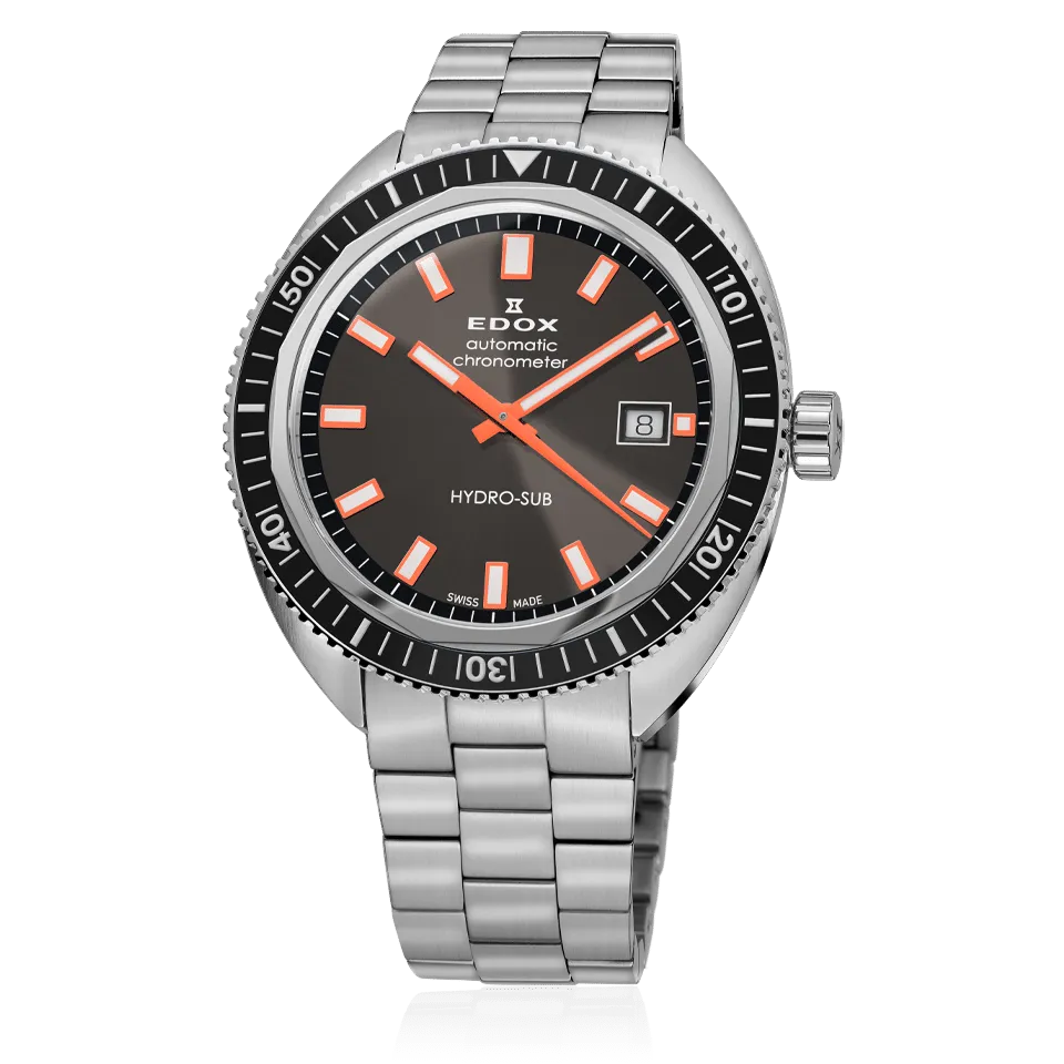 EDOX SWISS MADE 80128-3NM-GINO HYDRO-SUB DATE AUTOMATIC CHRONOMETER (LIMITED)