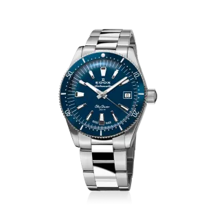 EDOX SWISS MADE 80131-3BUM-BUIN SKYDIVER 38 DATE AUTOMATIC