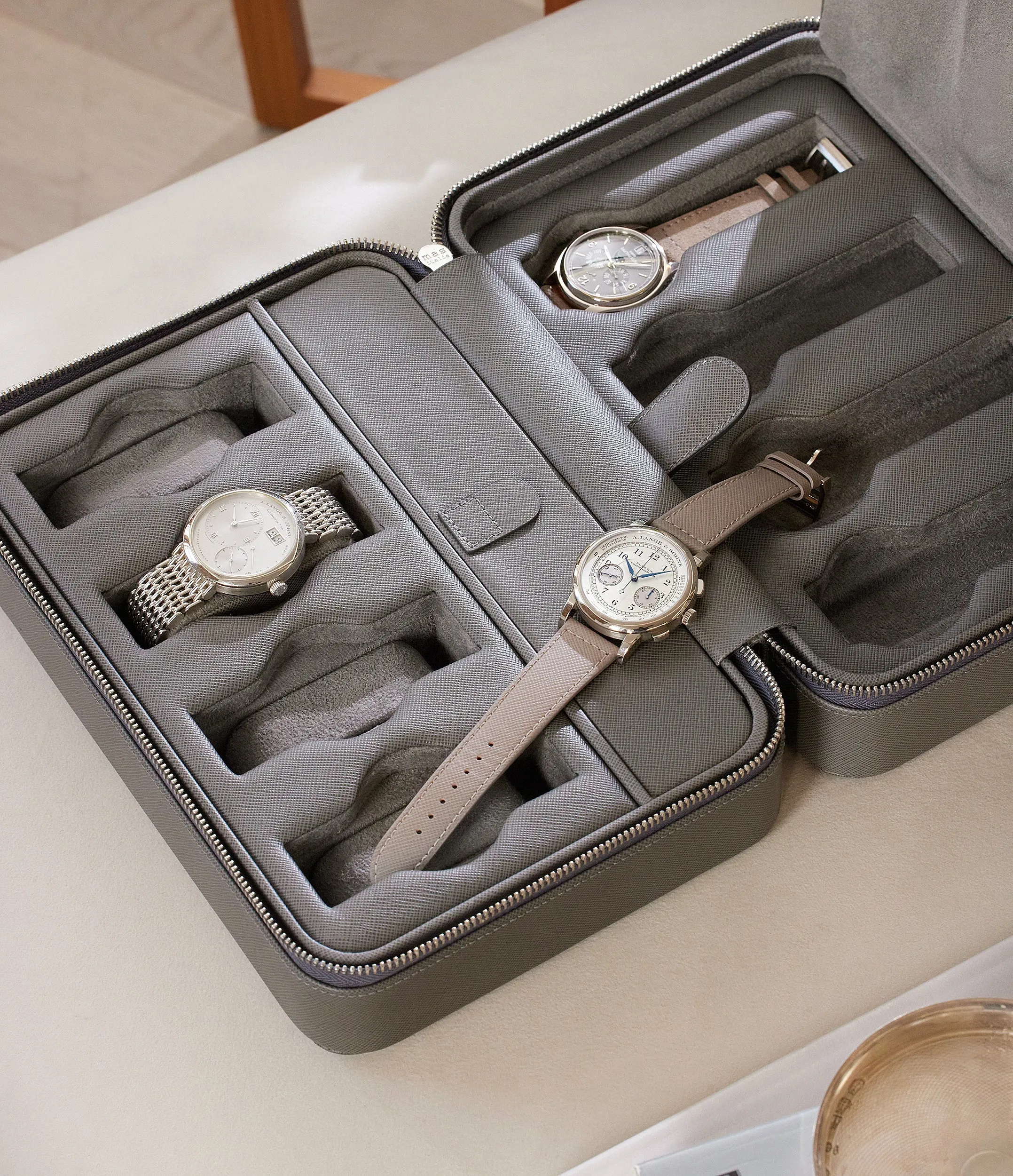 eight-watch box, saffiano