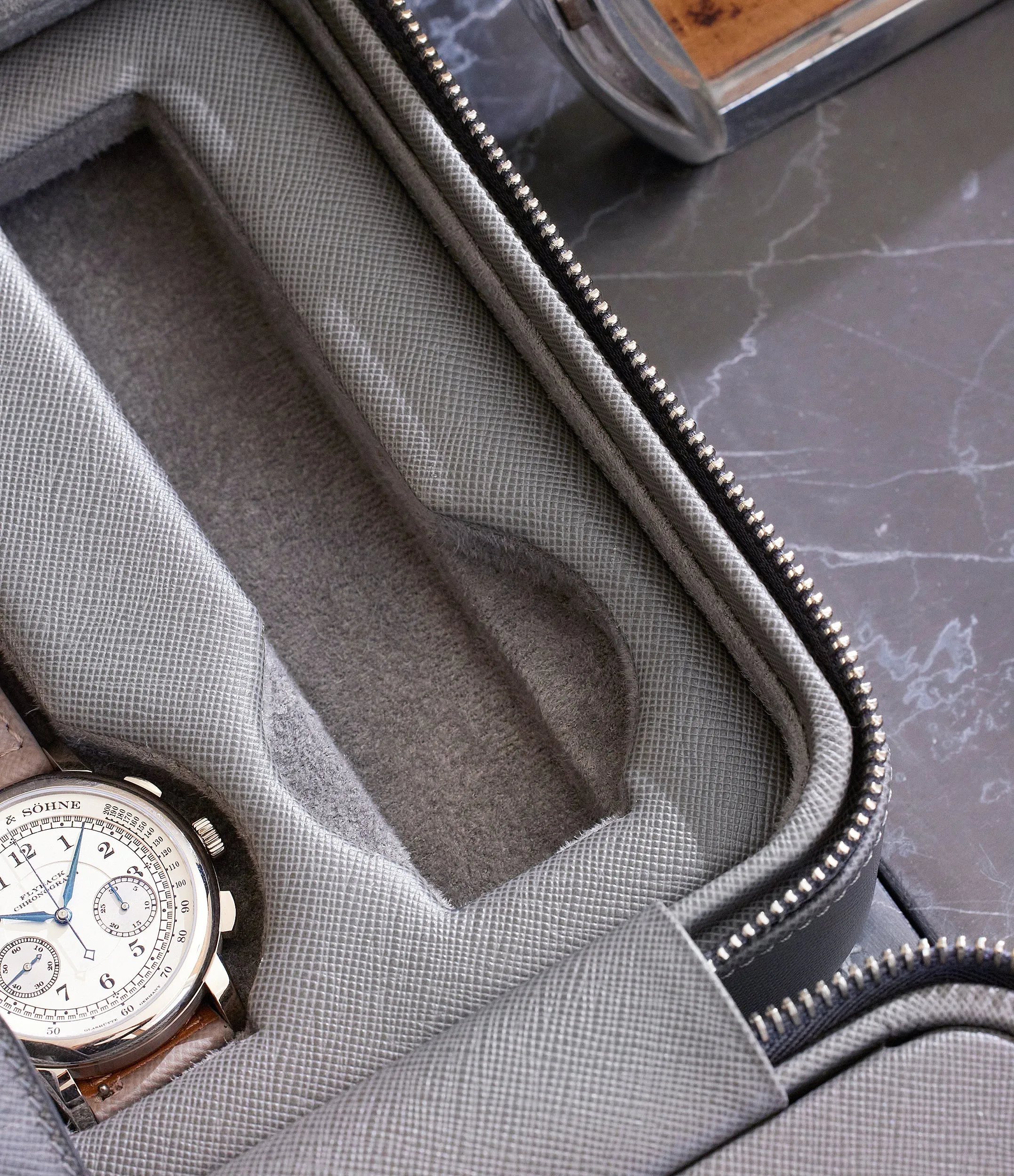 eight-watch box, saffiano