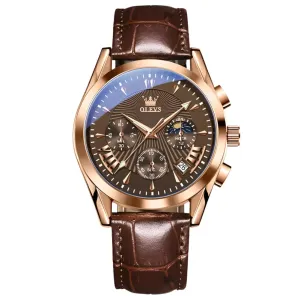 ELEGANCE 2876 Men Watch Luxury High Quality Quartz Fashion Casual Man Wristwatch