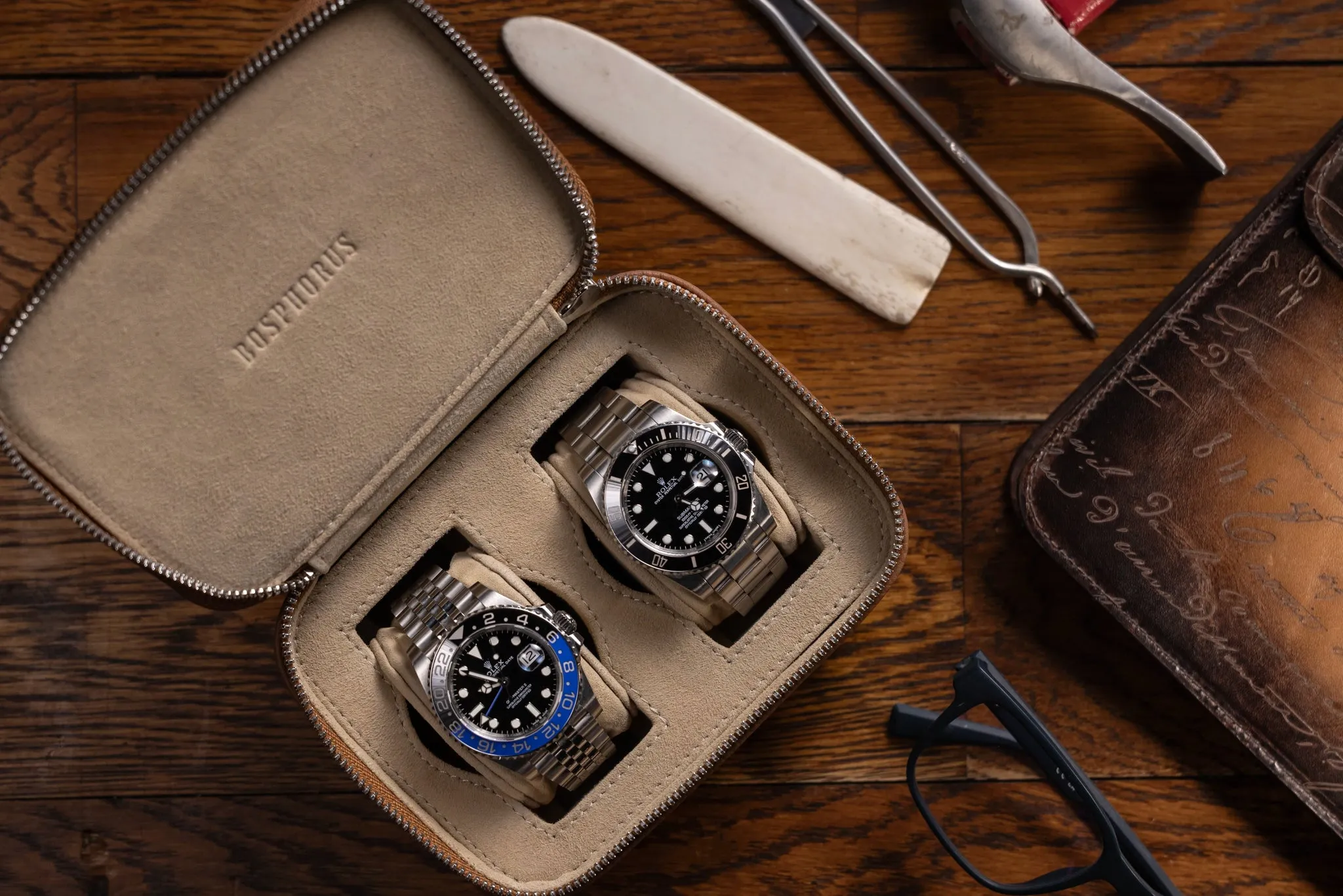 Ephesus Watch Case - Togo Camel