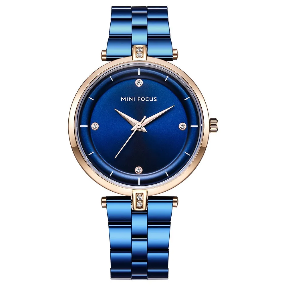 Fashion-encrusted waterproof women's watch