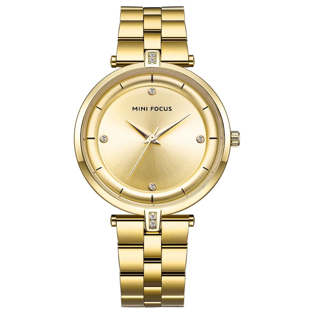 Fashion-encrusted waterproof women's watch