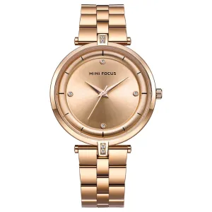 Fashion-encrusted waterproof women's watch