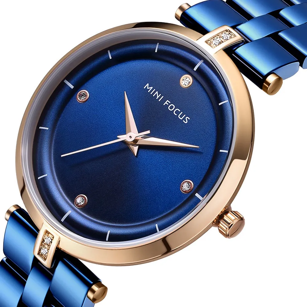 Fashion-encrusted waterproof women's watch