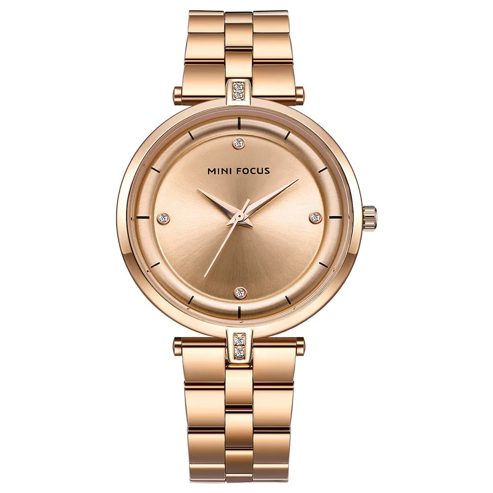 Fashion-encrusted waterproof women's watch