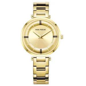 Fashionable and simple steel strip waterproof ladies watch