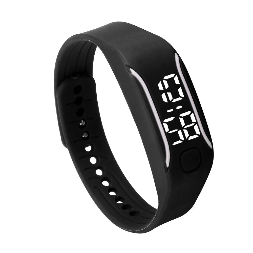 Fashionable Silicone Unisex LED Digital Wrist Bracelet Watch