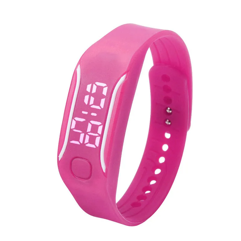 Fashionable Silicone Unisex LED Digital Wrist Bracelet Watch