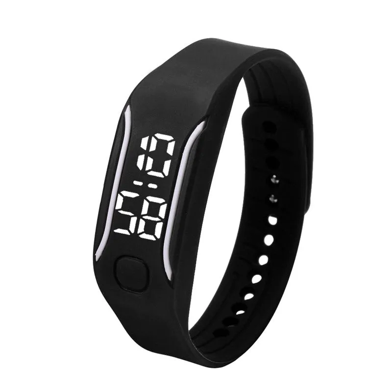 Fashionable Silicone Unisex LED Digital Wrist Bracelet Watch