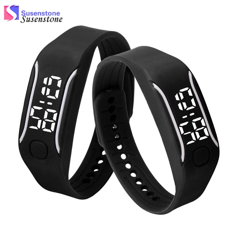 Fashionable Silicone Unisex LED Digital Wrist Bracelet Watch