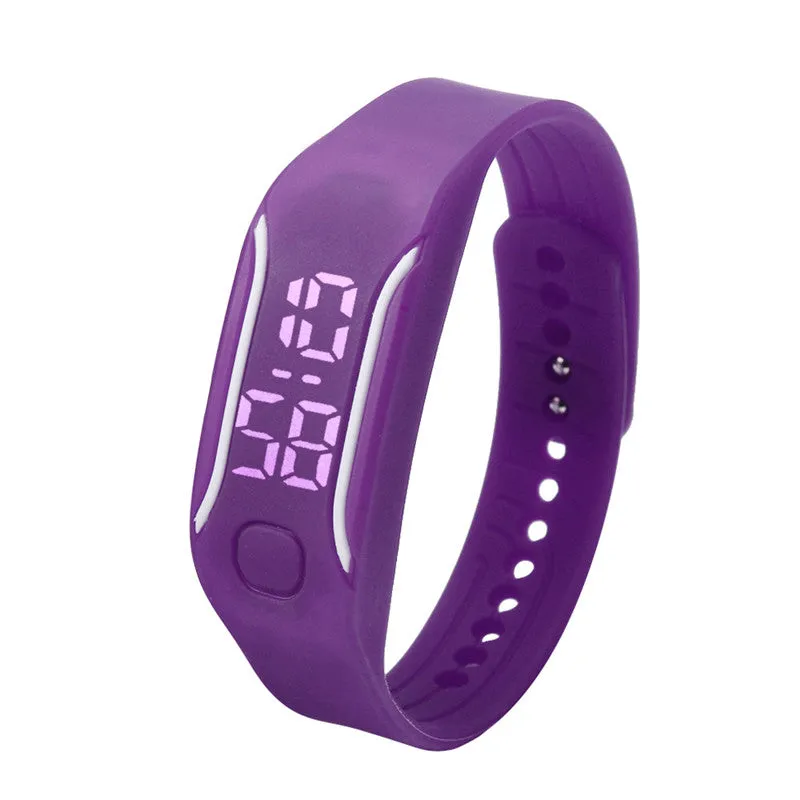Fashionable Silicone Unisex LED Digital Wrist Bracelet Watch