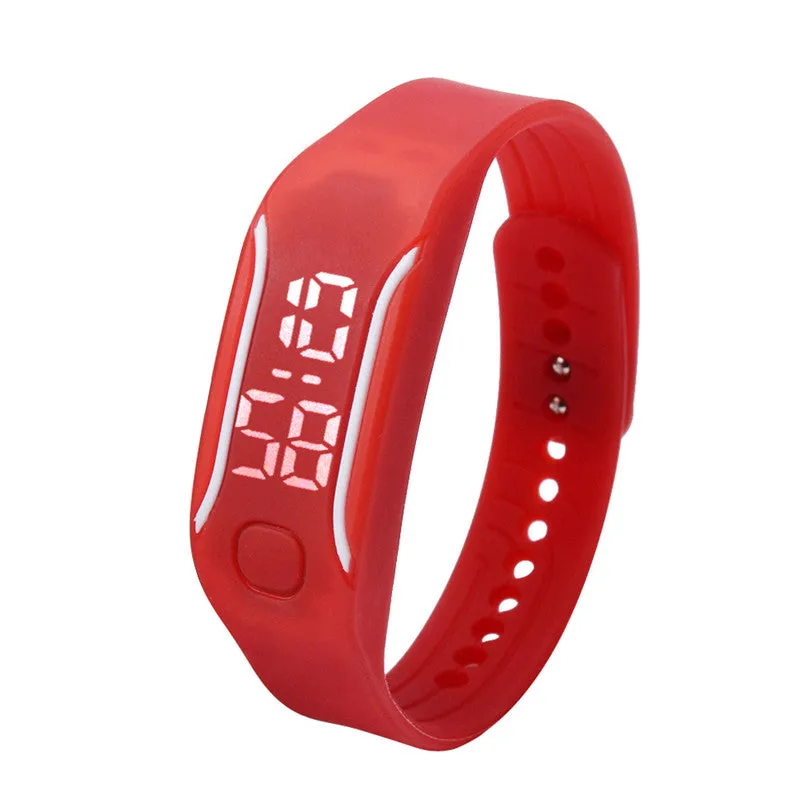 Fashionable Silicone Unisex LED Digital Wrist Bracelet Watch
