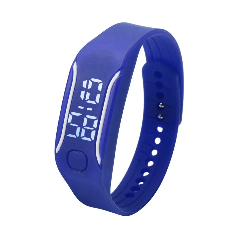 Fashionable Silicone Unisex LED Digital Wrist Bracelet Watch