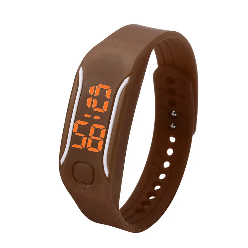 Fashionable Silicone Unisex LED Digital Wrist Bracelet Watch