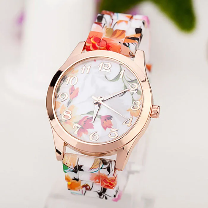 Floral Rose Watch