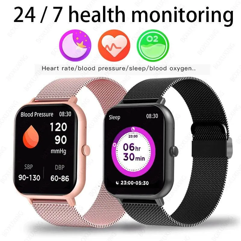 For Xiaomi Huawei IOS New Smart Watch Men Women Heart Rate Blood Pressure Fitness Tracker Bluetooth Call Smartwatch Man