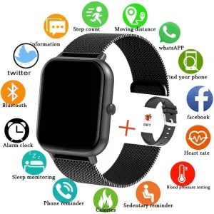 For Xiaomi Huawei IOS New Smart Watch Men Women Heart Rate Blood Pressure Fitness Tracker Bluetooth Call Smartwatch Man
