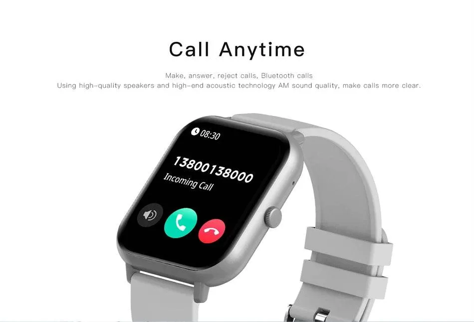 For Xiaomi Huawei IOS New Smart Watch Men Women Heart Rate Blood Pressure Fitness Tracker Bluetooth Call Smartwatch Man