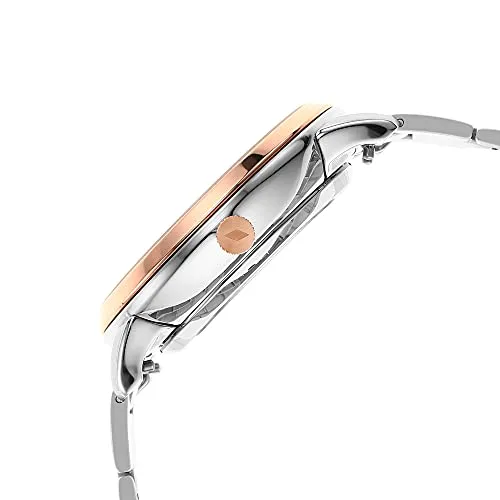Fossil Men's Neutra Automatic Stainless Steel Three-Hand Watch, Color: Rose Gold/Silver (Model: ME3196)