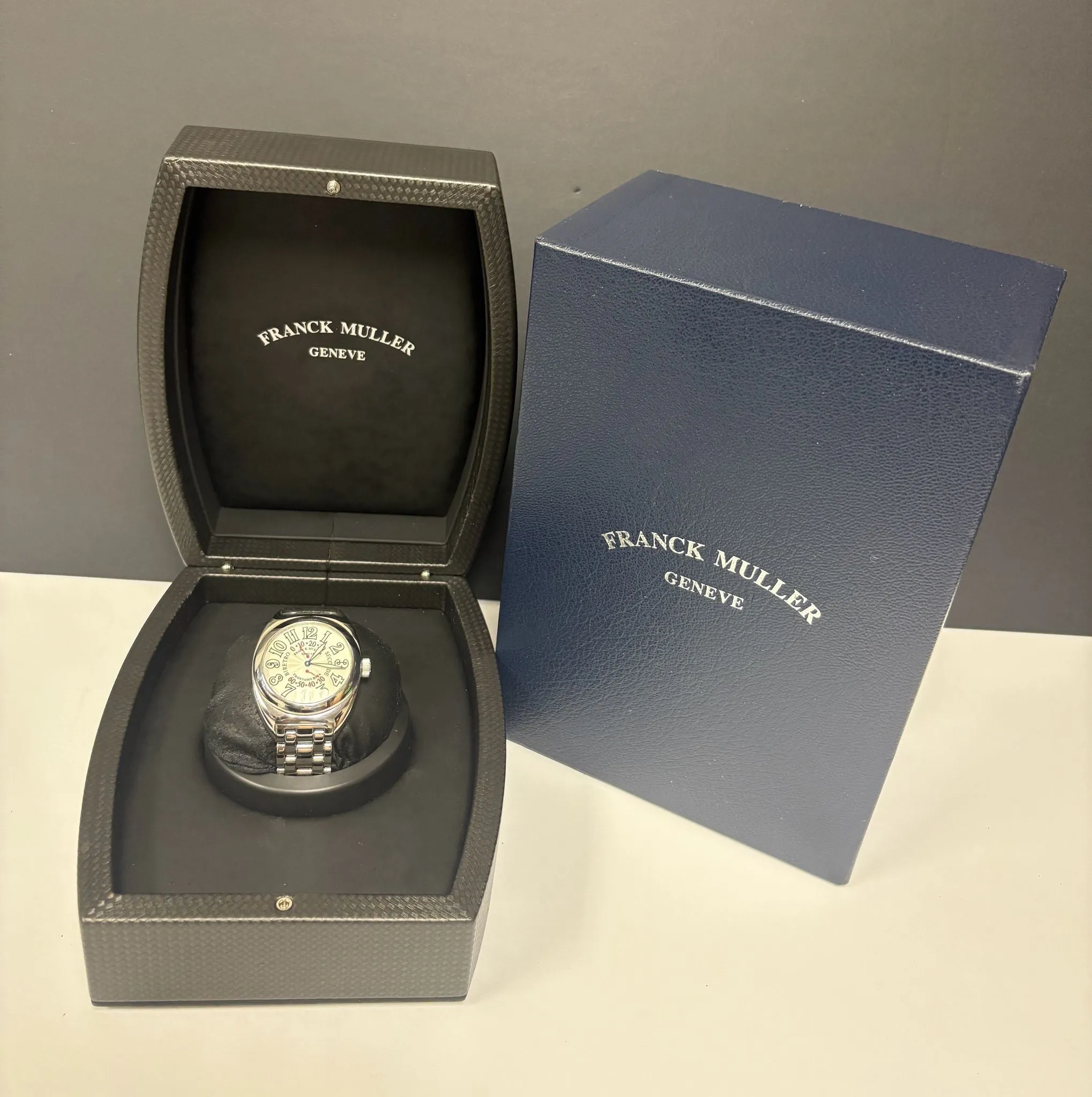 Franck Muller Transamerica Biretro Second 2000SR Silver Dial Automatic Men's Watch