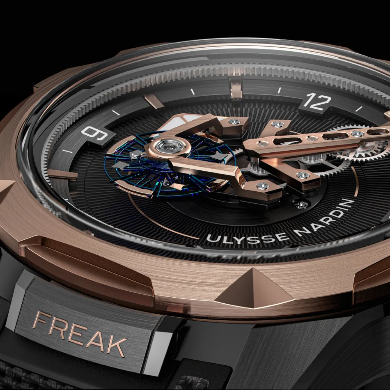 FREAK ONE 44MM BLACK DLC TITANIUM & ROSE GOLD