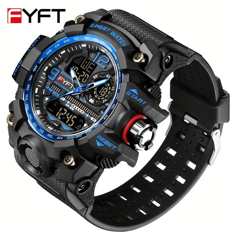FYFT Large Dial Fashionable Outdoor Anti Drop Nightglow Boy's Watch FS