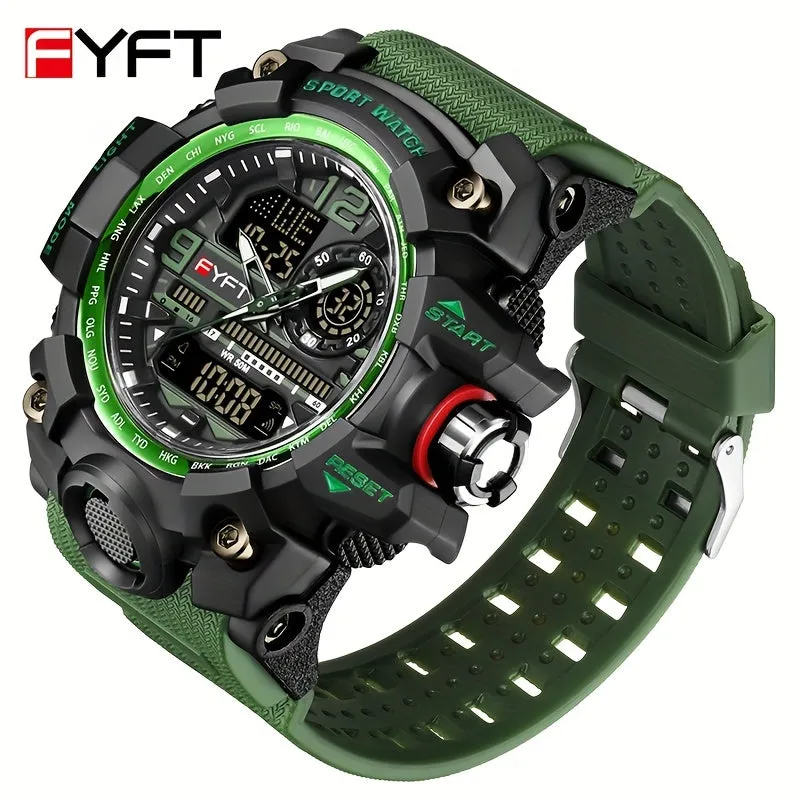 FYFT Large Dial Fashionable Outdoor Anti Drop Nightglow Boy's Watch FS