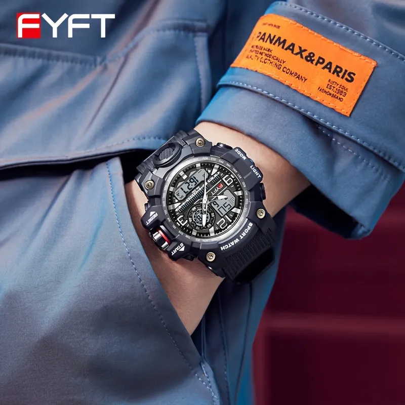 FYFT Large Dial Fashionable Outdoor Anti Drop Nightglow Boy's Watch FS
